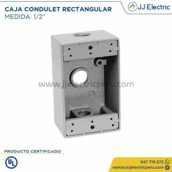CAJA CONDULET RECTANGULAR 1/2"