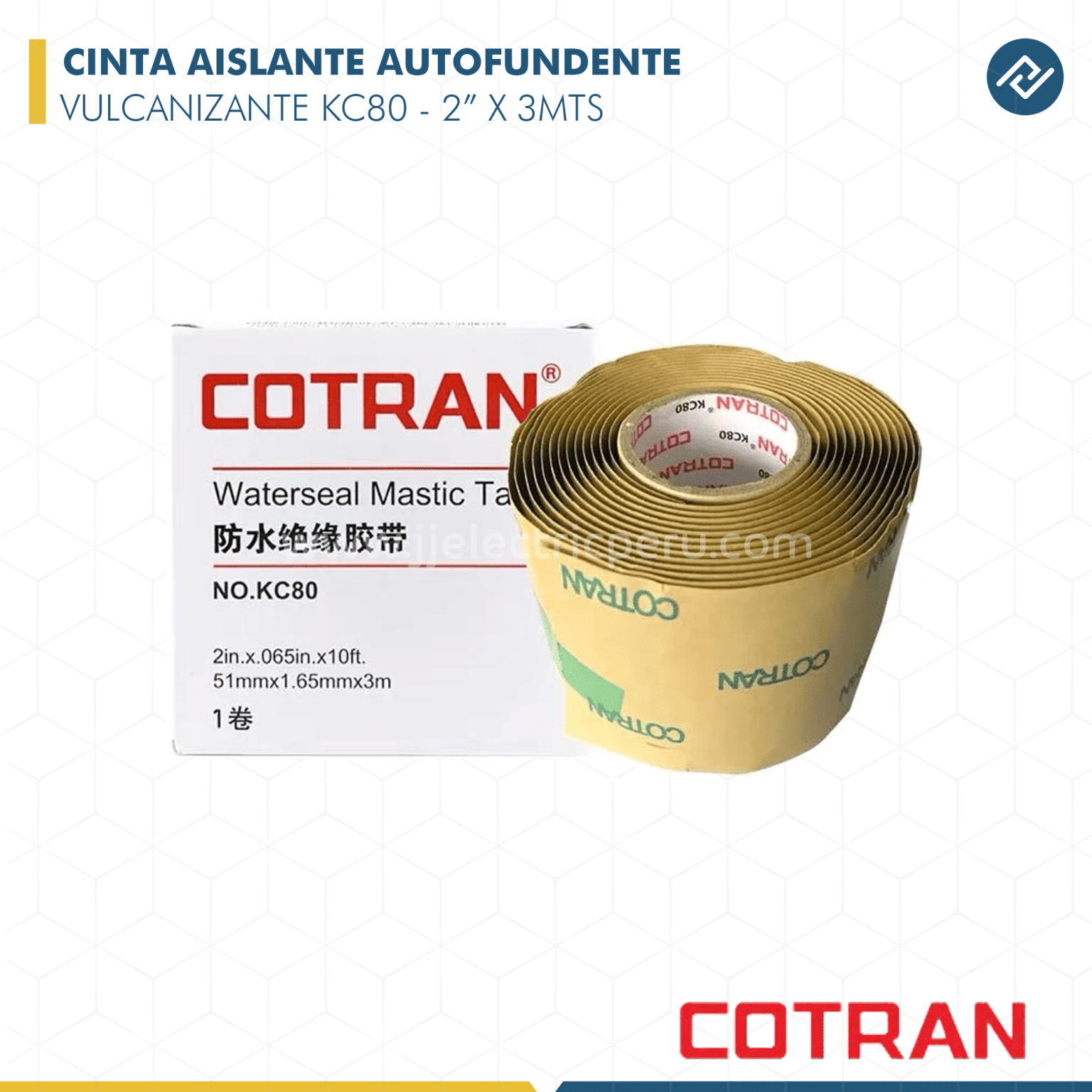 CINTA AISLANTE AUTOFUNDENTE KC80 COTRAN