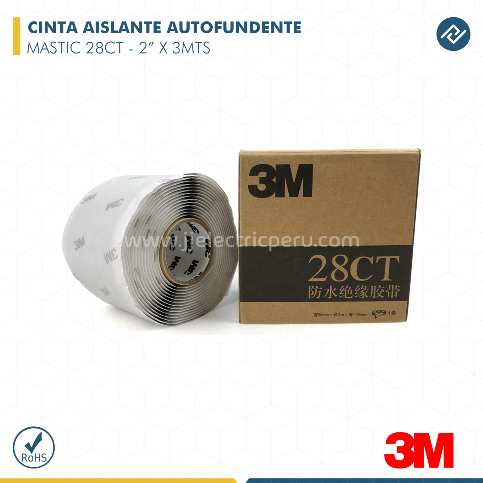 CINTA AISLANTE AUTOFUNDENTE MASTIC 28CT 3M