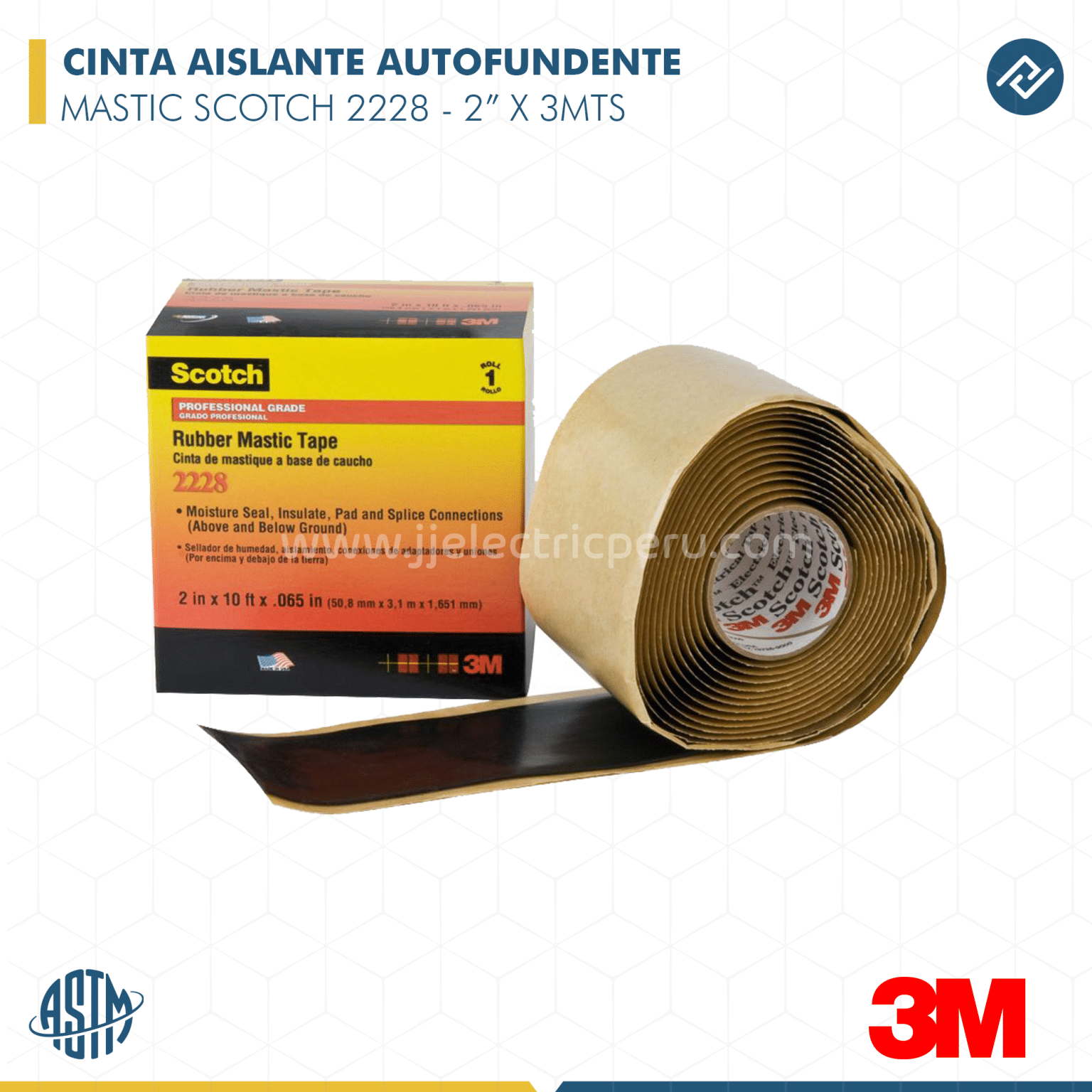 CINTA AISLANTE AUTOFUNDENTE MASTIC SCOTCH 2228 3M