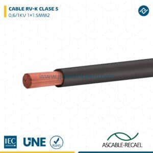 CABLE RV-K 0,6/1KV CPR 1×1.5MM2 – ASCABLE-RECAEL