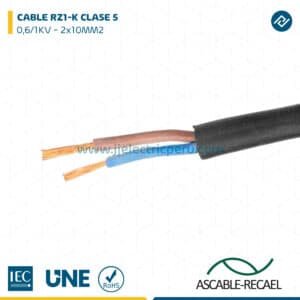 CABLE RZ1-K 0,6/1KV CPR 2x10MM2 - ASCABLE-RECAEL
