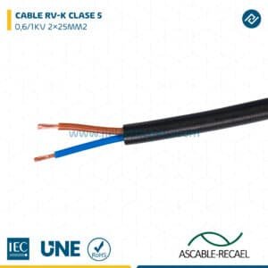 CABLE RV-K 0,6/1KV CPR 2×25MM2 – ASCABLE-RECAEL