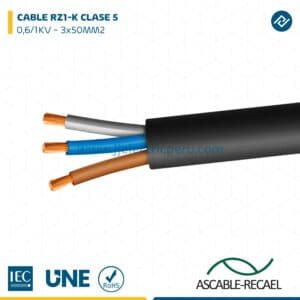 CABLE RZ1-K 0,6/1KV CPR 3x50MM2 - ASCABLE-RECAEL