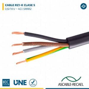 CABLE RZ1-K 0,6/1KV CPR 4G1.5MM2 - ASCABLE-RECAEL