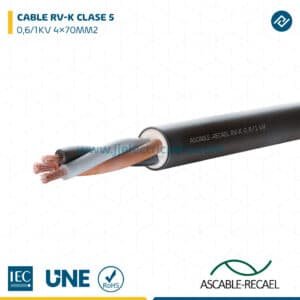CABLE RV-K 0,6/1KV CPR 4×70MM2 – ASCABLE-RECAEL