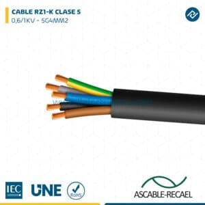 CABLE RZ1-K 0,6/1KV CPR 5G4MM2 - ASCABLE-RECAEL