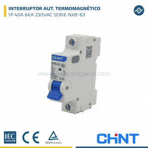 INTERRUPTOR TERMOMAGNETICO 1P 40A