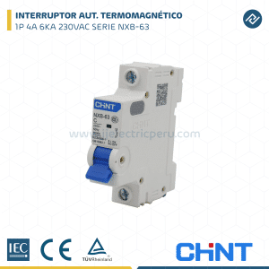 INTERRUPTOR TERMOMAGNETICO 1P 4A