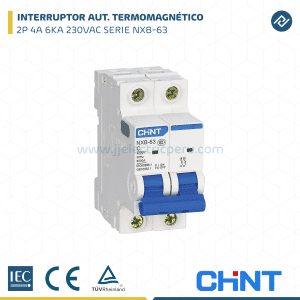 INTERRUPTOR TERMOMAGNETICO 2P 4A