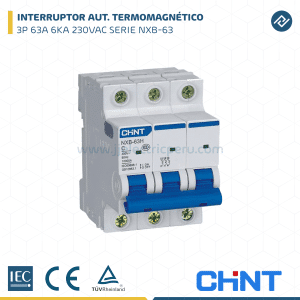 INTERRUPTOR TERMOMAGNETICO 3P 63A