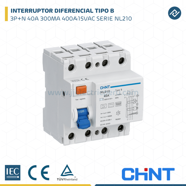 INTERRUPTOR DIFERENCIAL 3P+N 40A