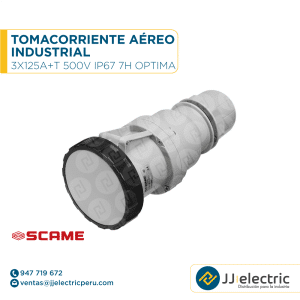 Tomacorriente aéreo industrial 3x125A+T 500V IP67 7h Optima - SCAME