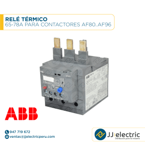 Relé térmico 65-78A para contactores AF80..AF96 - ABB