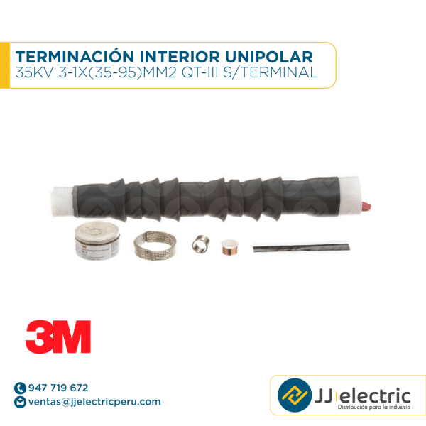 Terminación exterior unipolar 35kV 3-1x(35-95)mm2 QT-III s/terminal - 3M