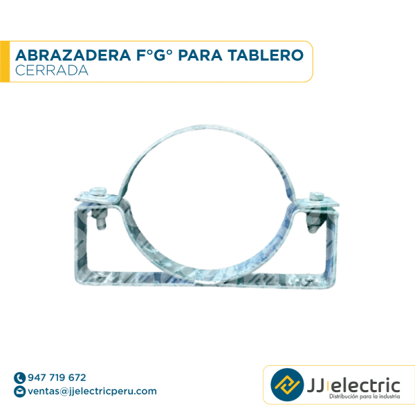 ABRAZADERA F°G° PARA TABLERO – CERRADA