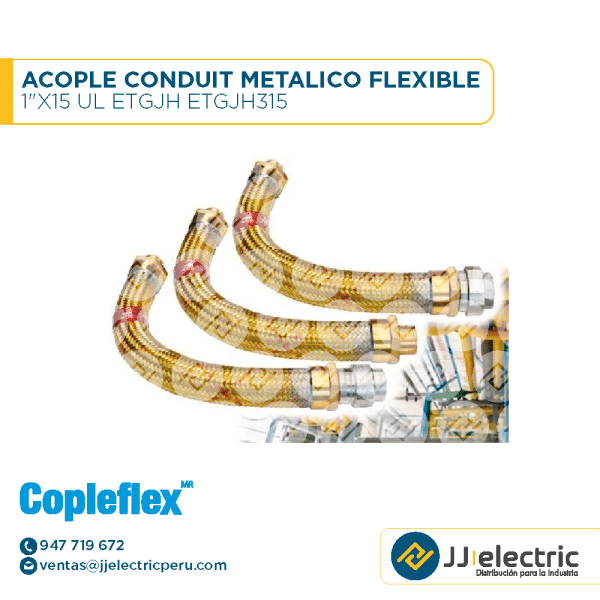Acople Conduit Metalico Flexible 1"X15 Ul Etgjh Etgjh315 - COPLEFLEX