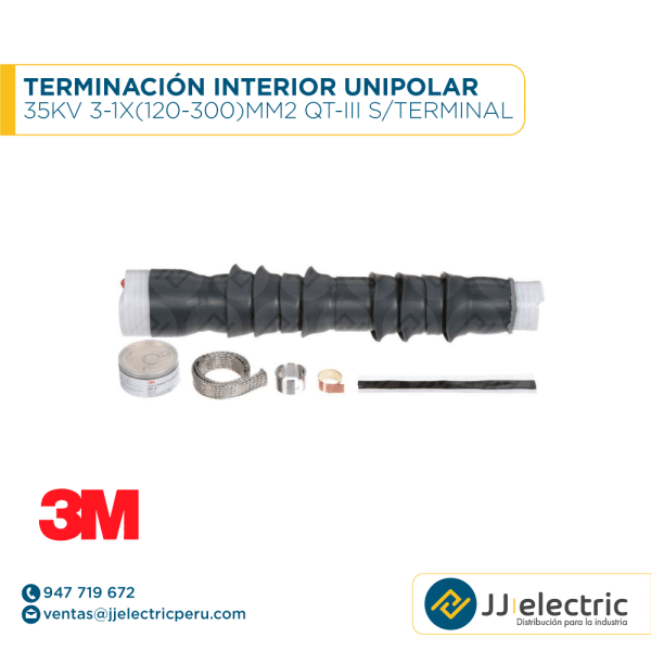 Terminación exterior unipolar 35kV 3-1x(120-300)mm2 QT-III s/terminal - 3M