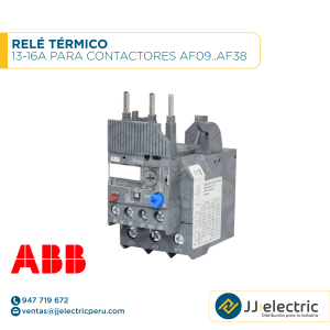 Relé térmico 13-16A para contactores AF09..AF38 - ABB