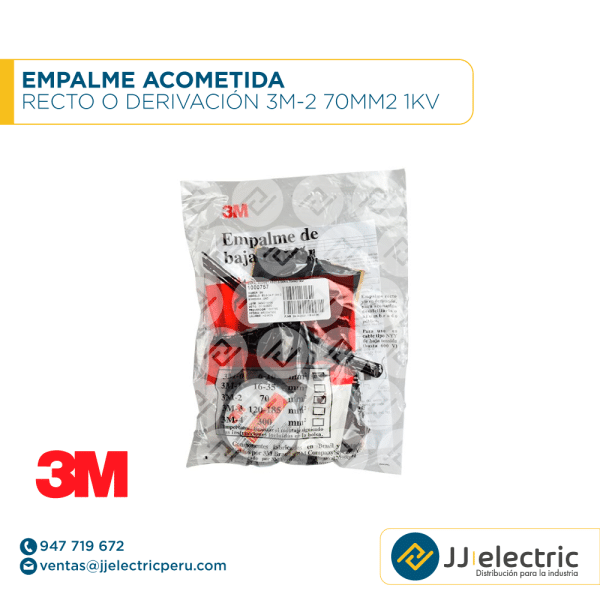 Empalme acometida recto o derivación 3M-2 70mm2 1kV - 3M