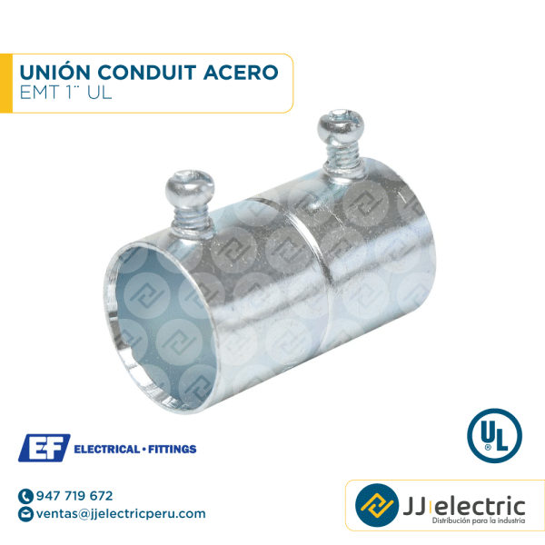 Unión Conduit acero EMT 1¨ UL - E.F.