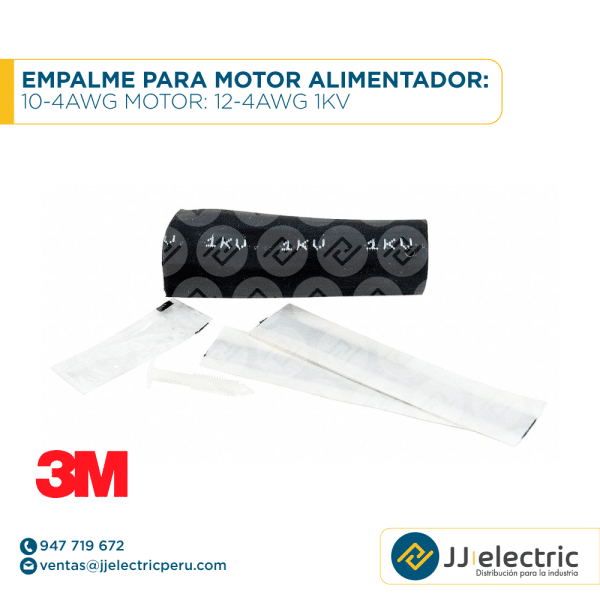 Empalme para motor alimentador: 10-4AWG motor: 12-4AWG 1kV - 3M