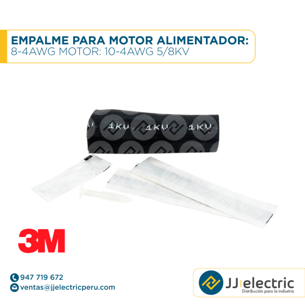 Empalme para motor alimentador: 8-4AWG motor: 10-4AWG 5/8kV - 3M