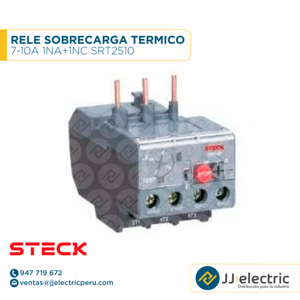 Rele Sobrecarga Térmico 7-10A 1Na+1Nc Srt2510 - STECK