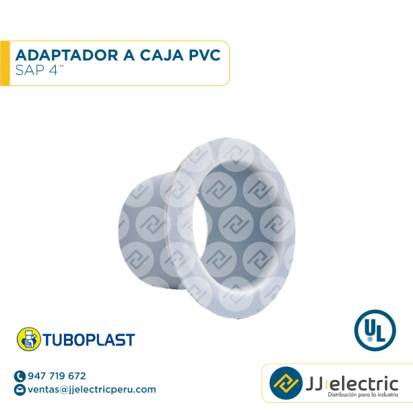 Adaptador a caja PVC SAP 4¨ - TUBOPLAS