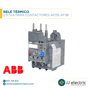 Relé térmico 2.3-3.1A para contactores AF09..AF38 - ABB