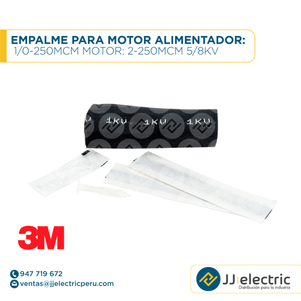 Empalme para motor alimentador: 1/0-250MCM motor: 2-250MCM 5/8kV - 3M