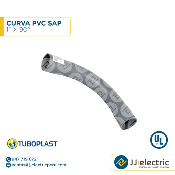 Curva PVC SAP 1¨ x 90° - TUBOPLAS