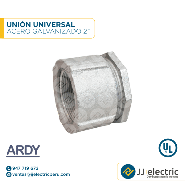 Unión universal acero galvanizado 2¨ - ARDY
