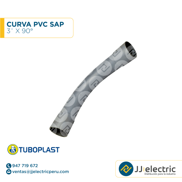 Curva PVC SAP 3¨ x 90° - TUBOPLAS