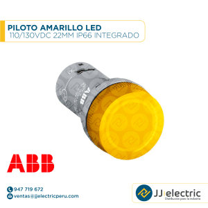 Piloto amarillo LED 110/130VDC 22mm IP66 integrado - ABB