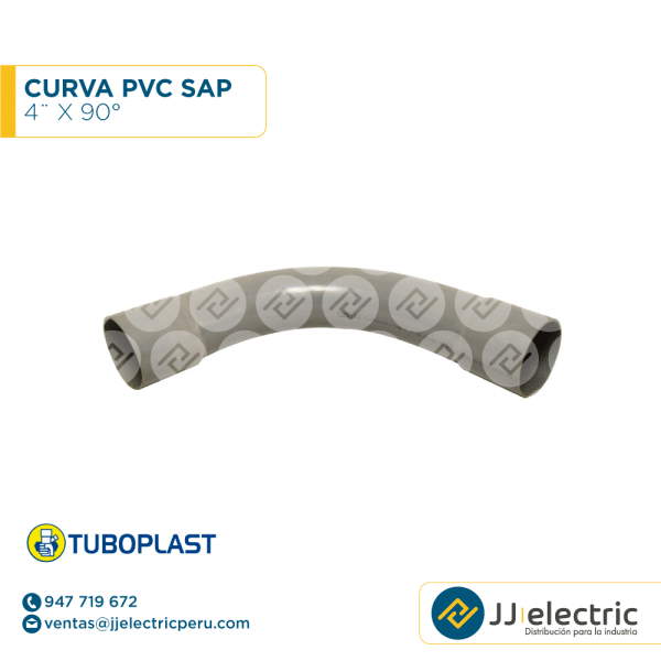 Curva PVC SAP 4¨ x 90° - TUBOPLAS