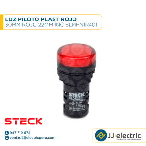 Luz Piloto Plast Rojo 22.5Mm 220Vac Led Slds2201 - STECK