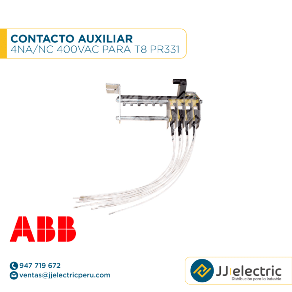Contacto auxiliar 4NA/NC 400VAC para T8 PR331 - ABB