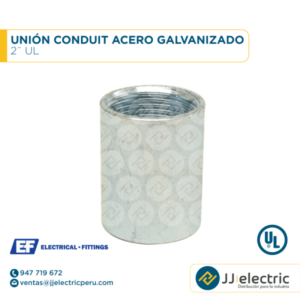 Unión Conduit IMC acero galvanizado 2¨ UL - E.F.