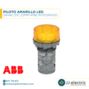 Piloto amarillo LED 24VAC/DC 22mm IP66 integrado - ABB