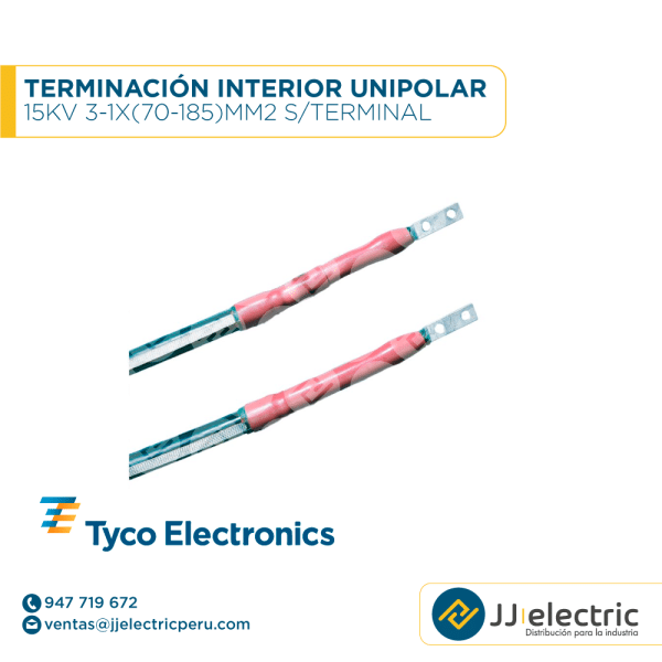 Terminación interior unipolar 15kV 3-1x(70-185)mm2 s/terminal - TYCO ELECTRONICS
