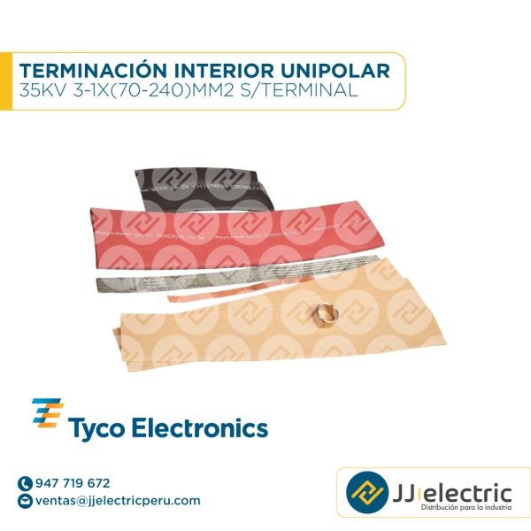 Terminación interior unipolar 35kV 3-1x(70-240)mm2 s/terminal - TYCO ELECTRONICS