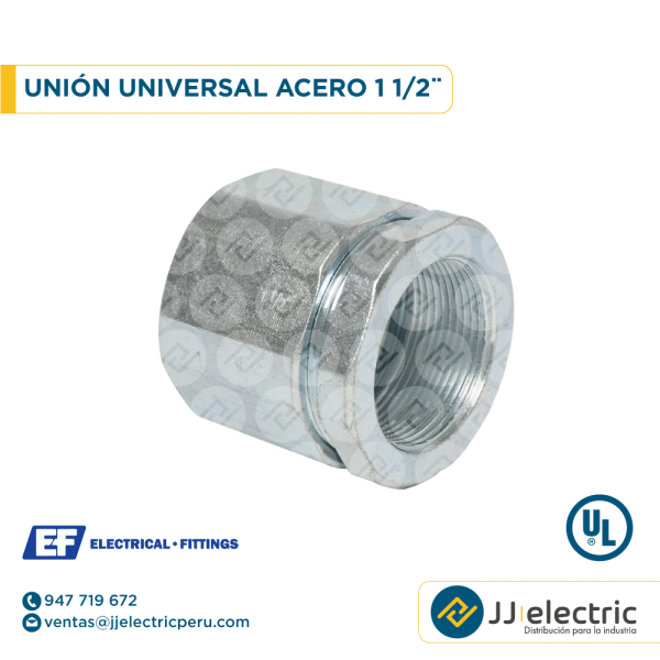 Unión universal acero 1 1/2¨ - E.F.