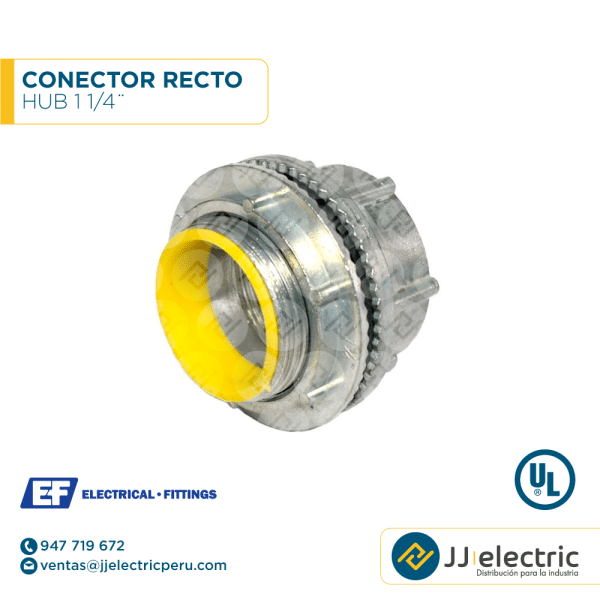 Conector recto HUB 1 1/4¨ - E.F.