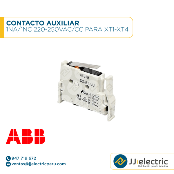 Contacto auxiliar 1NA/1NC 220-250VAC/CC para XT1-XT4 - ABB