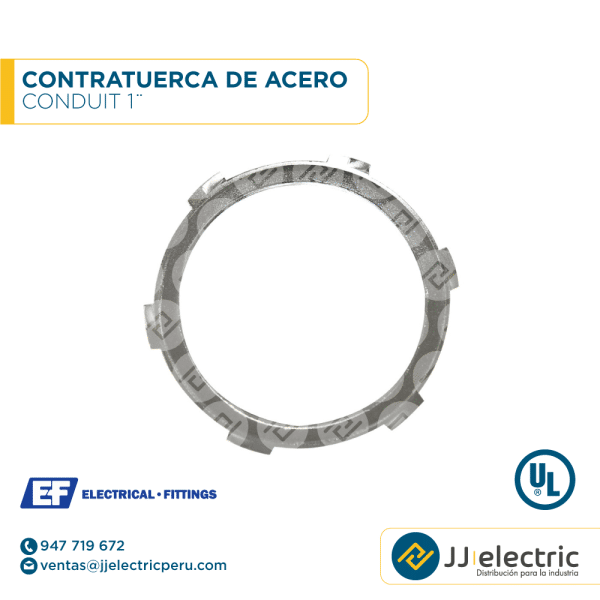 Contratuerca de acero Conduit 1¨ - E.F.