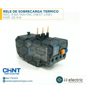 Rele De Sobrecarga Termico Reg. 4-6A 1Na+1Nc (Next Line) / NXR -25 4-6 - CHINT