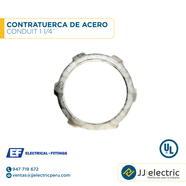 Contratuerca de acero Conduit 1 1/4¨ - E.F.