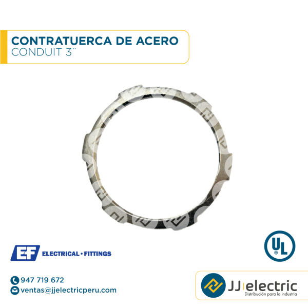Contratuerca de acero Conduit 3¨ ANK-218 - E.F.