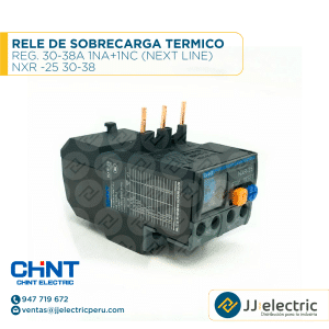 Rele De Sobrecarga Termico Reg. 30-38A 1Na+1Nc (Next Line) / NXR -25 30-38 - CHINT